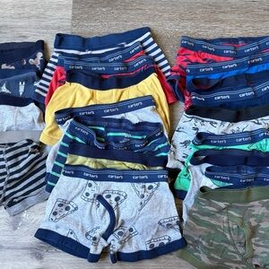 Carter's Boys Cotton Boxer Briefs - Navy, Yellow, Red, Green, Gray, Camouflage